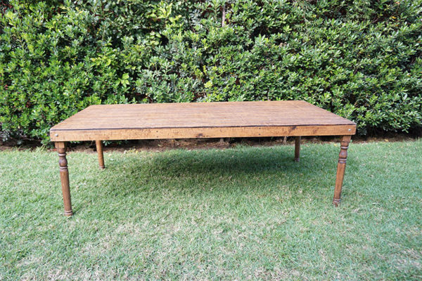 mesa rustica rectangular alquiladora fantasy